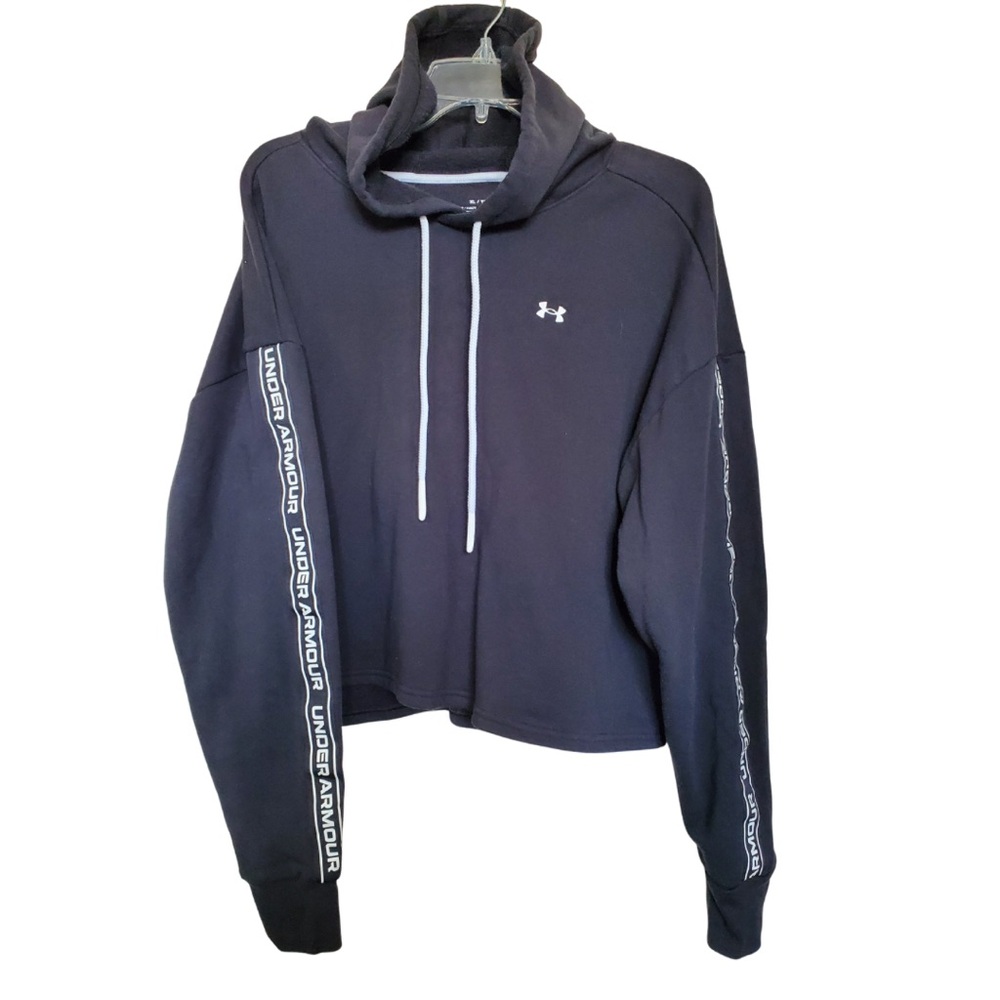Under Armour Loose Fit Black Logo Hoodie